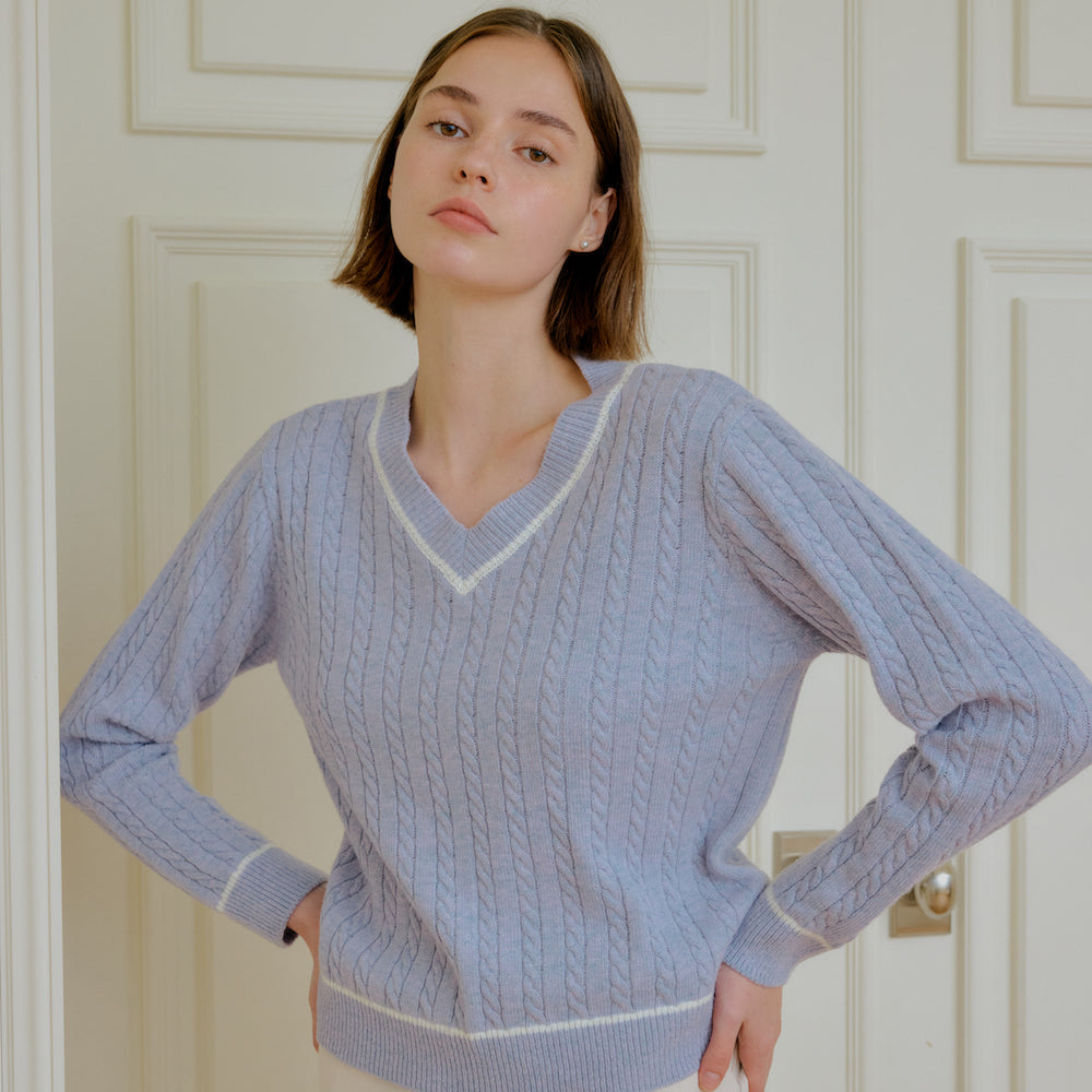 CABLE CASHMERE KNIT
