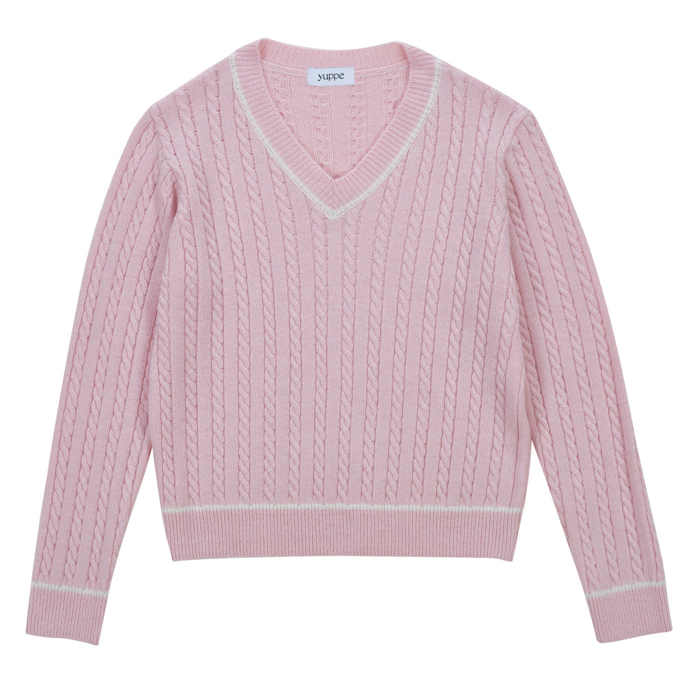CABLE CASHMERE KNIT