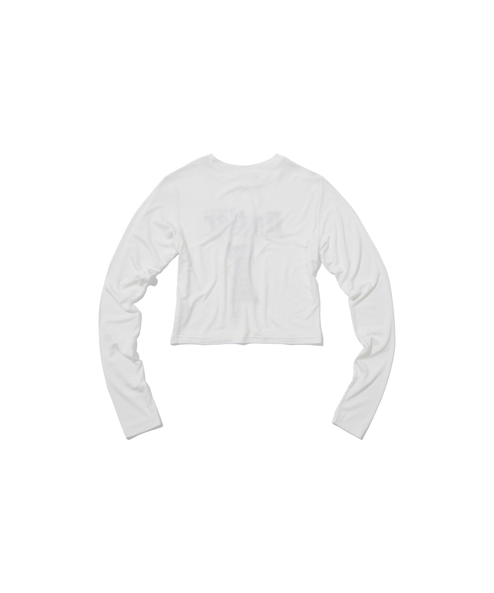 CAT BUTLER Crop long-sleeved T-Shirt