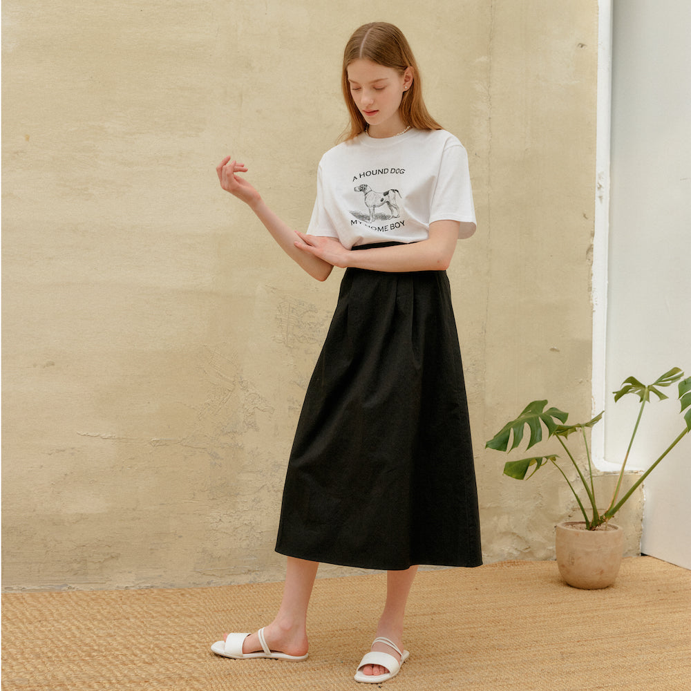 COTTON LONG SKIRT