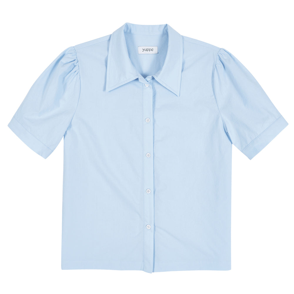 COTTON SHIRRING SHIRT