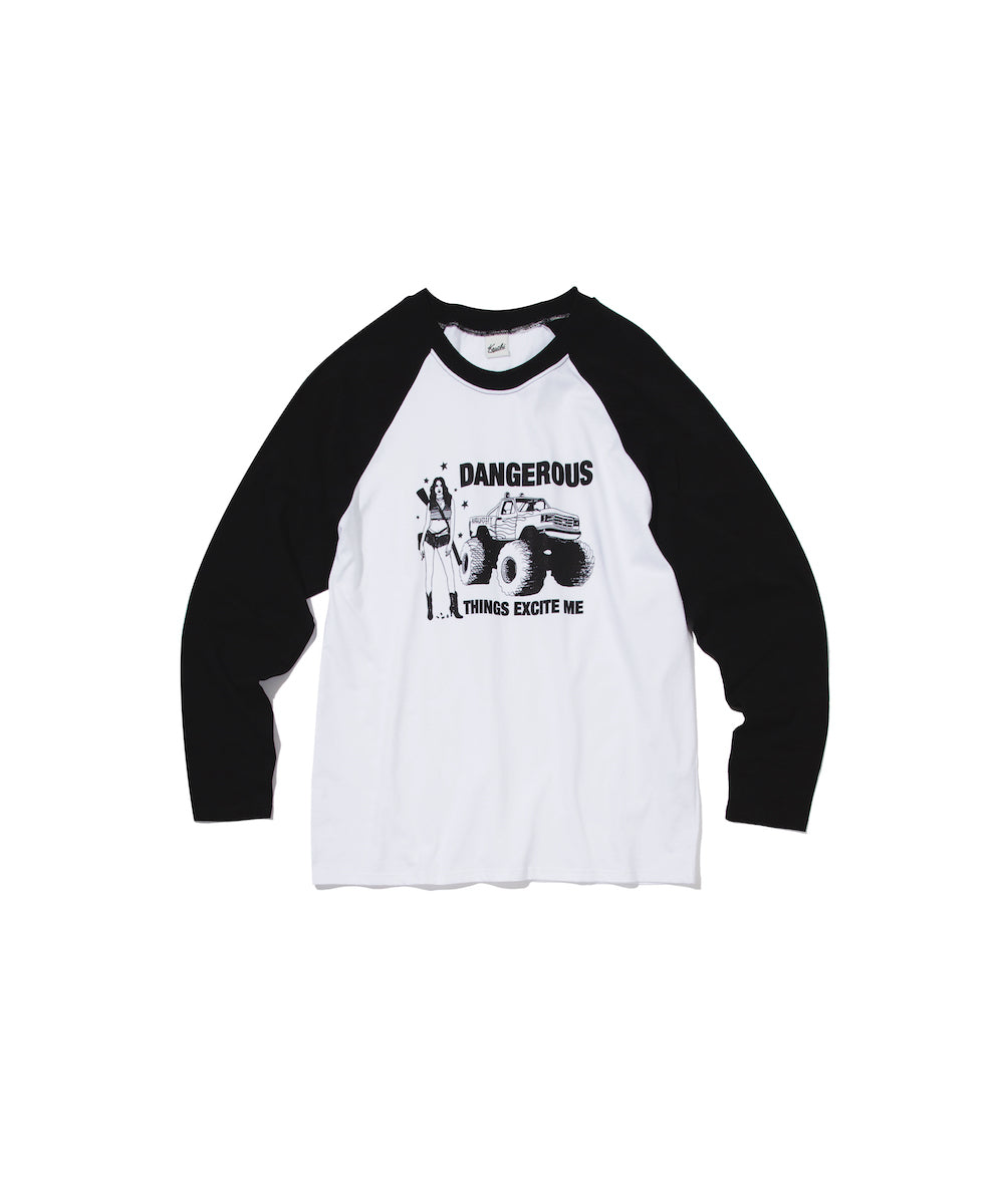 DANGEROUS Raglan long-sleeved T-Shirt MENS