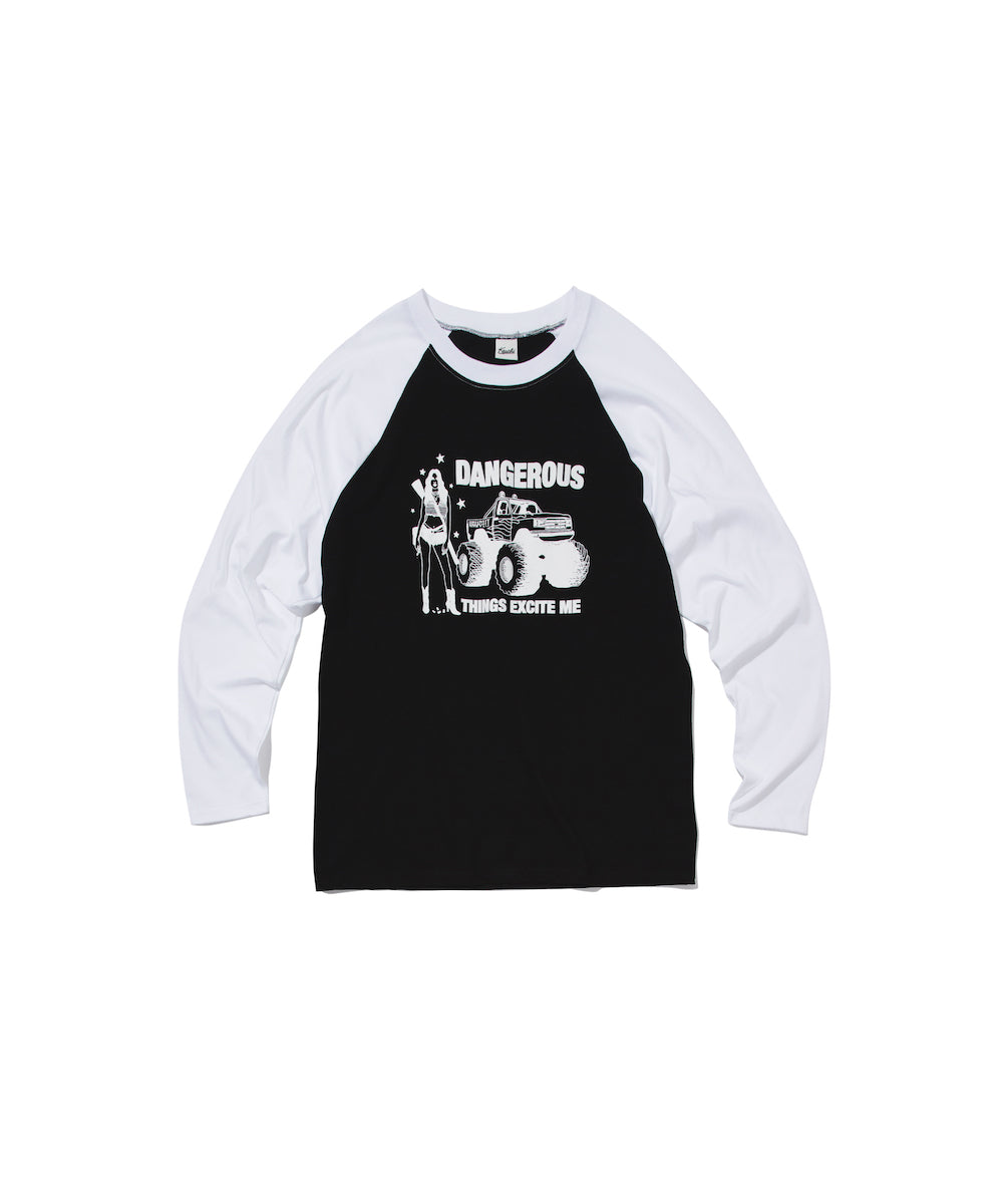 DANGEROUS Raglan long-sleeved T-Shirt MENS