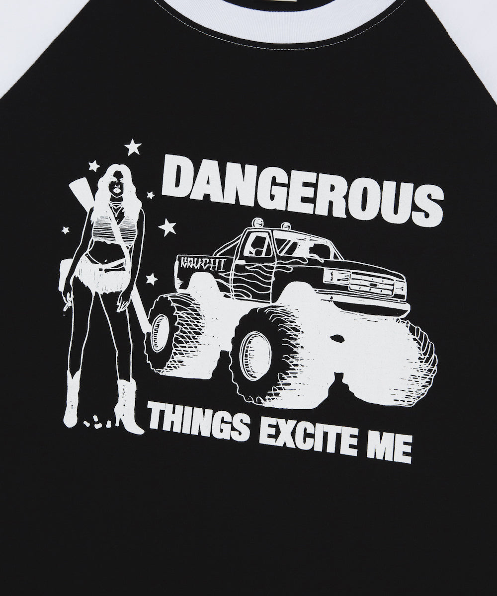 DANGEROUS Raglan long-sleeved T-Shirt MENS