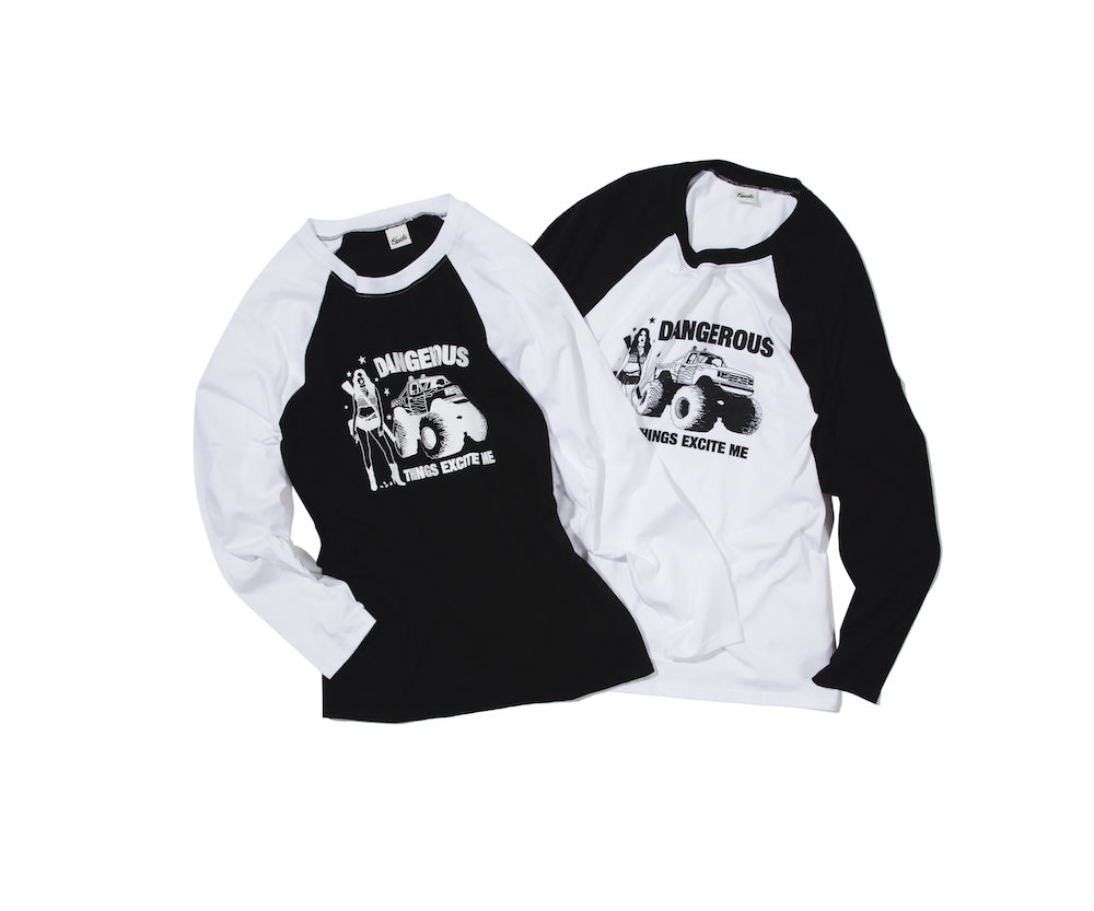 DANGEROUS Raglan long-sleeved T-Shirt MENS