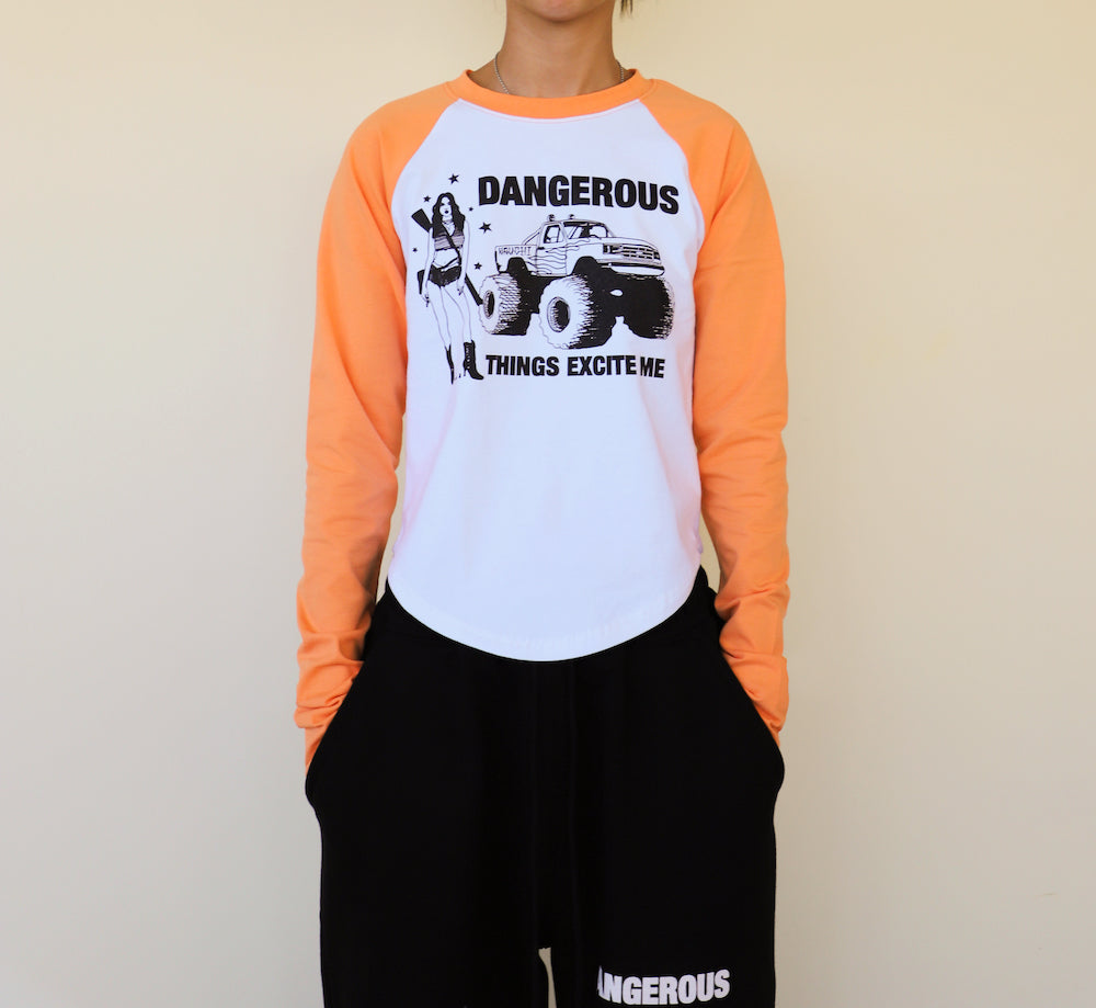 DANGEROUS Raglan long-sleeved T-Shirt WOMENS