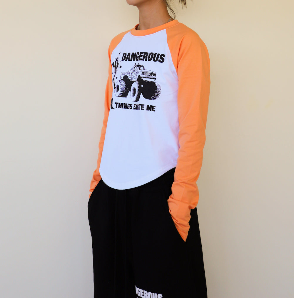 DANGEROUS Raglan long-sleeved T-Shirt WOMENS