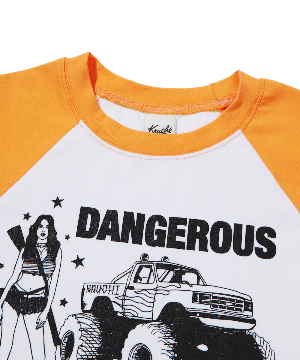 DANGEROUS Raglan long-sleeved T-Shirt WOMENS