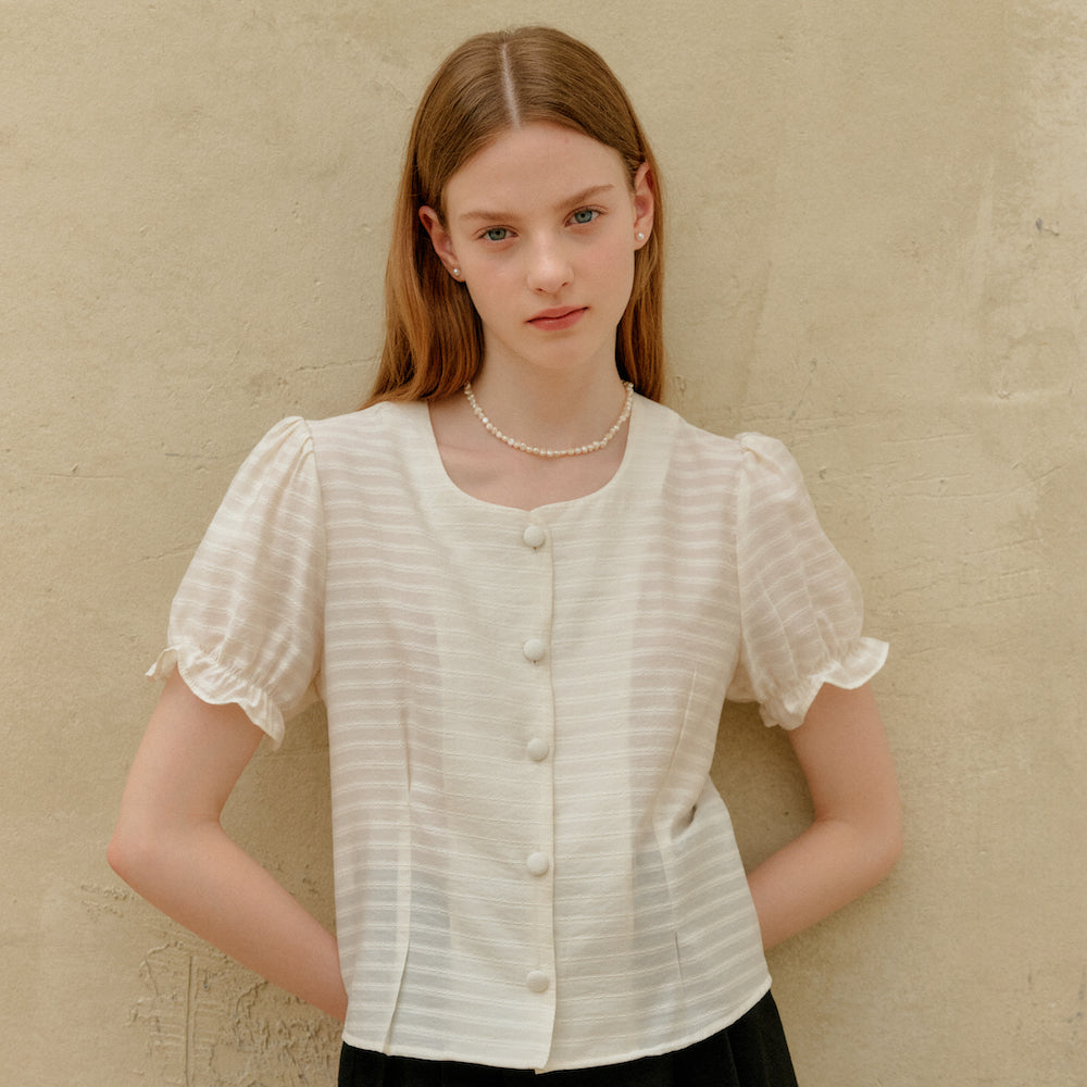 FRILL BANDING SHIRT
