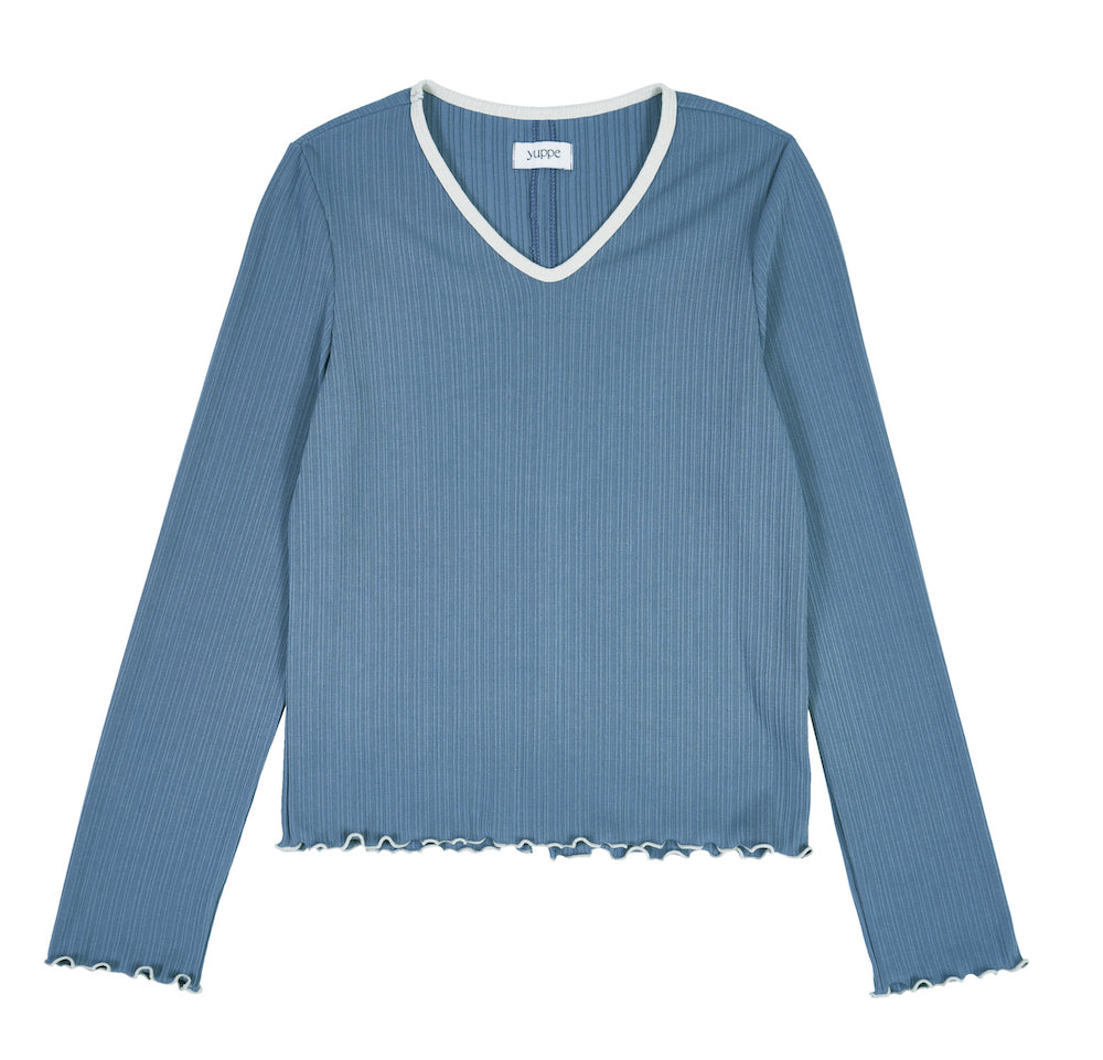 GOLGI SHIRRING T-SHIRT
