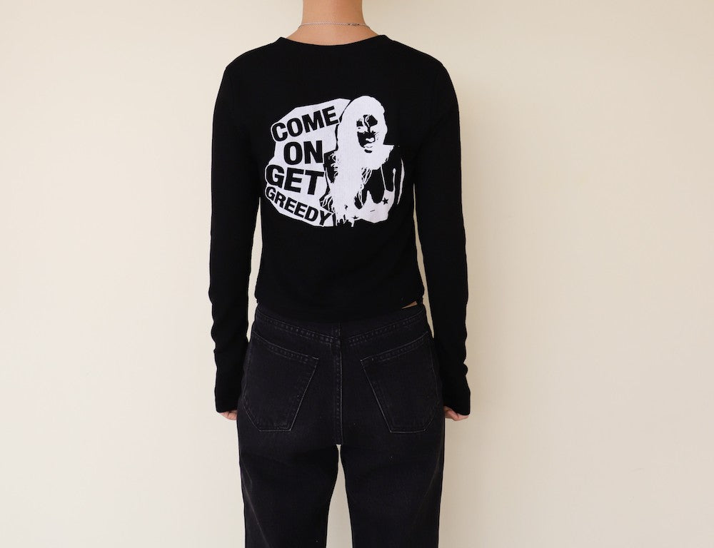 GREEDY CROP CARDIGAN