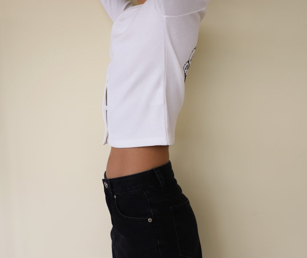 GREEDY CROP CARDIGAN