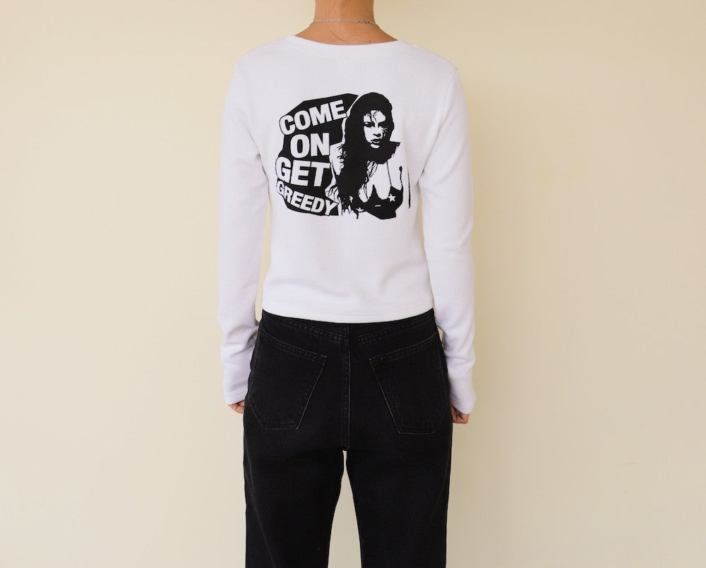 GREEDY CROP CARDIGAN