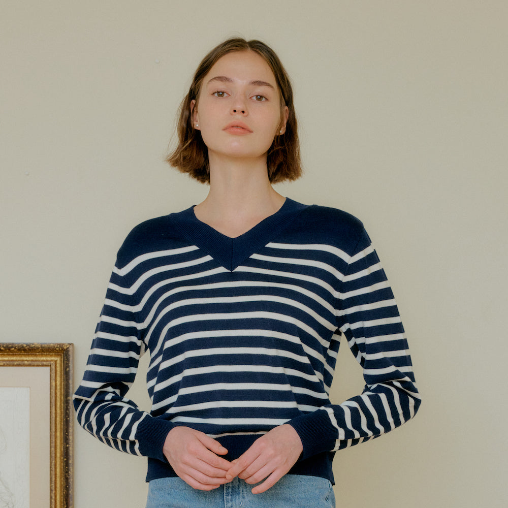 LINE STRIPE KNIT