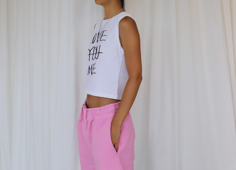 LOVE ME CROP SLEEVELESS