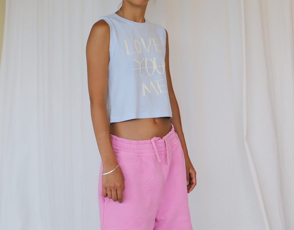LOVE ME CROP SLEEVELESS