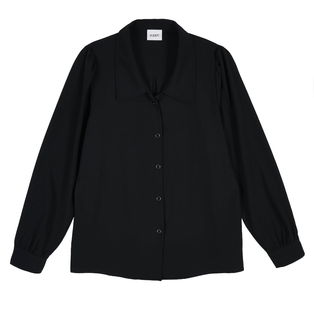 ROUND SHIRRING SHIRT