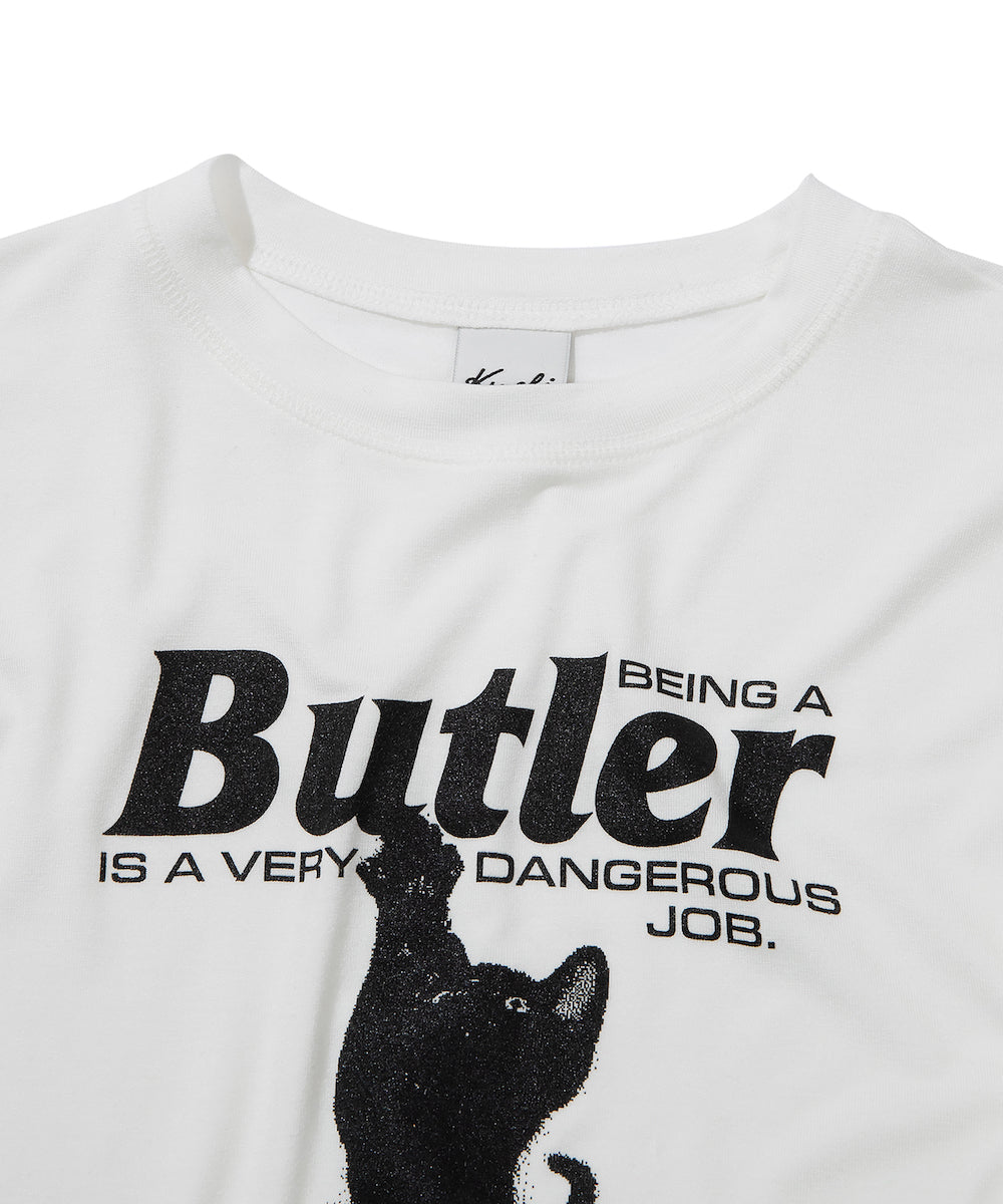 CAT BUTLER Crop long-sleeved T-Shirt