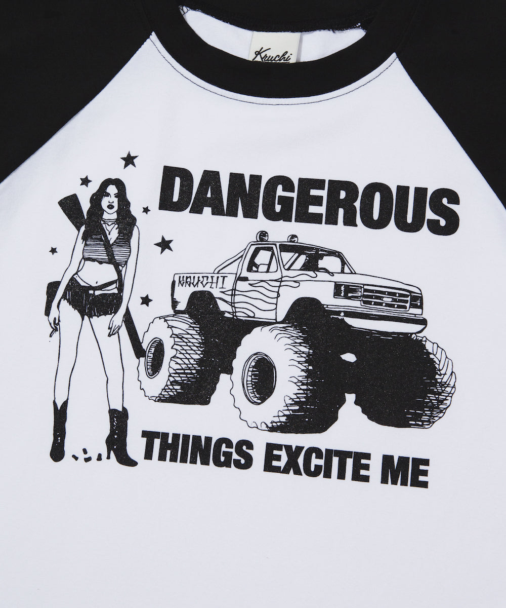 DANGEROUS Raglan long-sleeved T-Shirt WOMENS