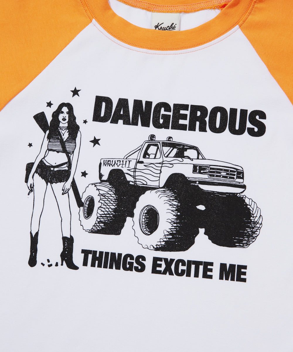DANGEROUS Raglan long-sleeved T-Shirt WOMENS